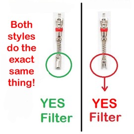 Bulk 100 Long Filtered Valve Stem Cores, Long Truck Tire Stem Cores for 120psi / 225F Degrees use