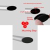 sourcing map Plastic Table Chair Leg Feet Oval Pipe Tube