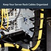 StarTech.com Vertical 0U Server Rack Cable Management w/ D-Ring Hooks