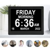 8.7inch Digital Day Calendar Clock Auto Dimming Large Display Medication