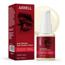 Anti-Wrinkle Eye Contour Cream, 60 ml, Hyaluronic Acid, Coenzyme Q10, Caffeine, Vitamin B5