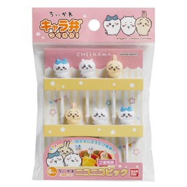 Bandai 2689332 Chiikawa Niconico Pic Pack of 6 (3 Types x 2 of each), Cute Bento
