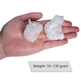 KYEYGWO KYEYGWO Natrlichen Bergkristall Druse Rohstein, Unregelm??ige Kristall Cluster Specimen Naturstck Dekorative Steine Drusensegment Reiki Heilung Edelstein Fengshui Ornamente, 70-130 g