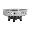 EZ-FLO Replacement Basket, Rubber Pronged Bottom, Stainless Steel, Fits 3-1/2