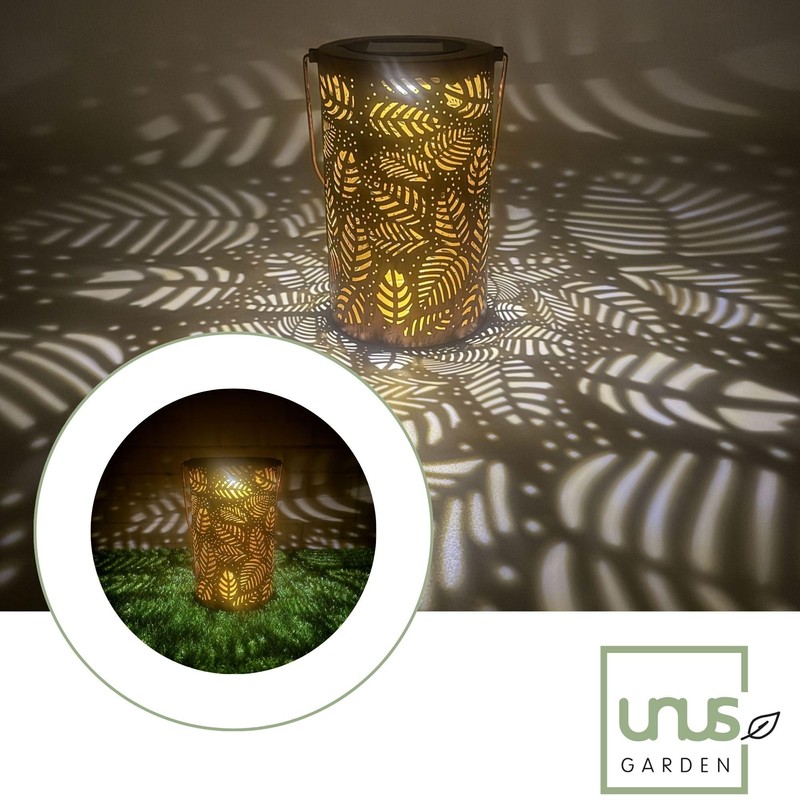 UNUS Solar Light Solar Lantern Palm Leaves Solar Lantern LED
