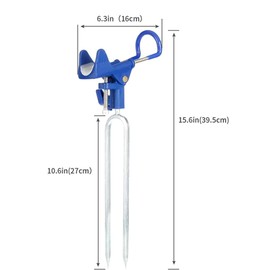 2pcs Rod Holder Ground,Lake Bank Fishing Pole Stand,Fishing Rod Holder360 Degree Adjustable.