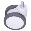 Caster 4in TPR M12 Universal Swivel Silent Rolling Wheel Accessory