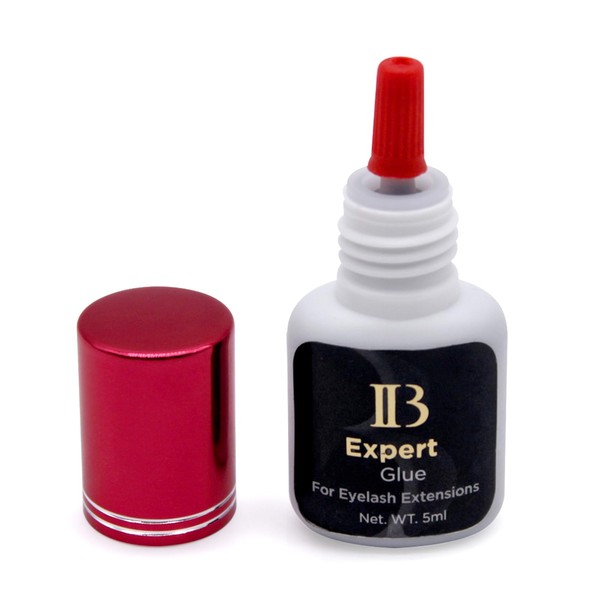 Lava Lash Eyelash Extension Glue New 1PCS Ibeauty IB Expert Glue 5ml | 1-2 Sec Dry Time | 5-6 Weeks Retention | Black Adhesive Supplies for Professional Use