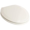 PlumbTech 114-00 Deluxe Molded Wood Elongated Toilet Seat with Adjustable