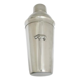 Rhino Cocktail Shaker Mixer with Built in Strainer Free Engraving 297