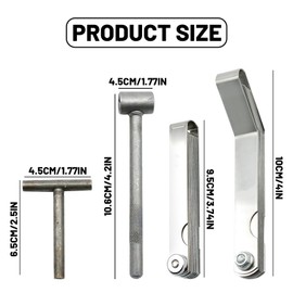 Hoypeyfiy Set of 4 Motorcycle Engine Valve Adjustment Tool Kit, Engine Screw Spanner, Feeler Gauges, Valve Tools for Motorcycle Motor Engine