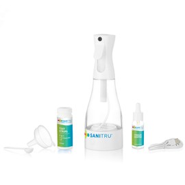 SANITRU Multi Surface Cleaning & Sanitizing System - Set of 2 | Uses Electricity to Convert Tap Water, Salt & Vinegar into an All Purpose Cleaner for your Home | Electrolyzed Aqua Generator