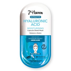 7th Heaven Hyaluronic Acid Nutriactive Moisturising Sheet Mask Enriched with Amino Acids to Rebalance and Restore Skin