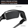 Alphax Stealth Black Polarized Replacement Lenses for Oakley Oil Rig