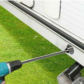 Xtremeauto Caravan Corner Steady Drill Adaptor - 30CM Caravan Leg Winder Drill Attachment, 19mm Electric Caravan Extension Drill Attachment Adapter, Caravan Drill Leg Winder