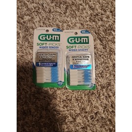 GUM Soft Dental Picks for Teeth Cleaning and Gum Health with Convenient 100 Count Ea