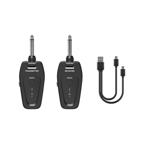 Unbranded UHF Wireless Guitar System Rechargeable Plastic Transmitter Receiver Accessories