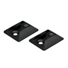 VanEssential Venture L-Track Single Stud Mount Black - 2 pack