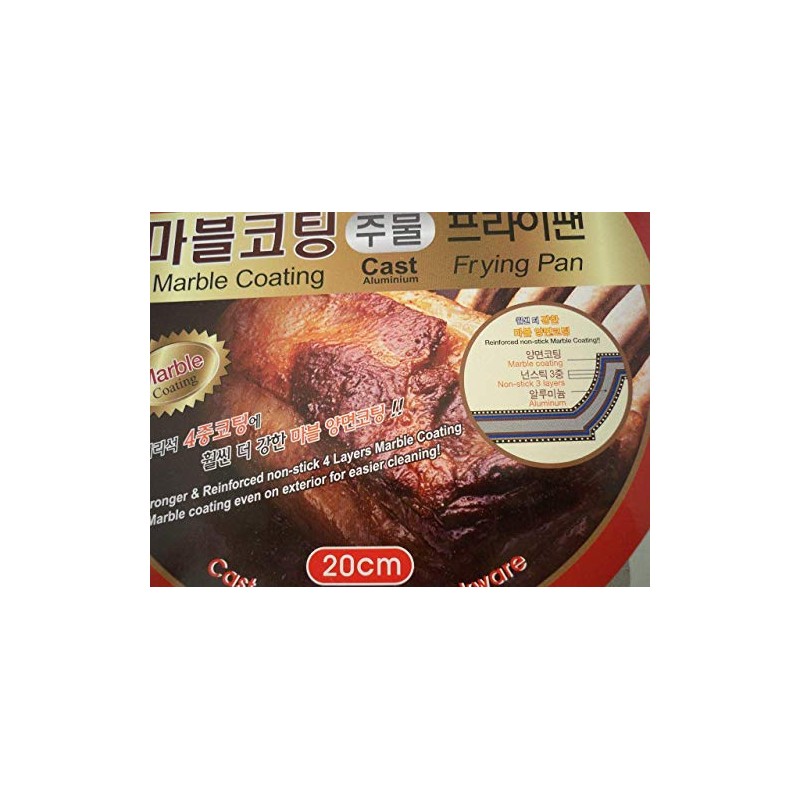 Ceramic Marble Coated Cast Aluminium Non Stick Omelet Fry Pan