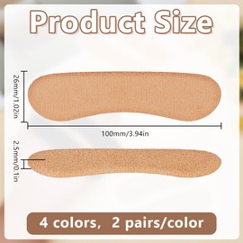 DELORIGIN 8 Pairs of Sandal Straps Padded Strips Heel Grips Inner Shoe Insert for Too Large Shoes Inner Shoe High Heel Slip Pads Heel Cushion Protection for Loose Shoes