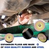 Daptemn 2-1/4" Rubber Expansion Freeze Plugs, 3PCS Automotive Engine Expandable