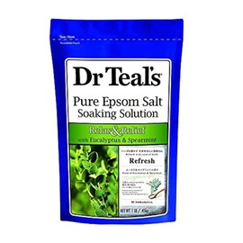 Dr Teal's Fragrance Epsom Salt Eucalyptus & Spearmint Bath Salt, 16 oz Eucalyptus & Spearmint