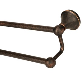 Ntipox Antique Bathroom Double Towel Bar Oil Rubbed Bronze, 24 Inch Towel Racks for Bathroom Wall Mounted,Bathroom Towel Holder Bronze,Two Towel Rod Hanger for Hotel