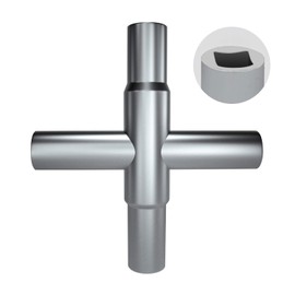 Sdstone Water Key Tool 4 Way Sillcock Key with 4 Wrench Sizes，Sillcock Water Key Fits Sillcock, Stopcock and Valves , Spigot handle replacement,2 Pack