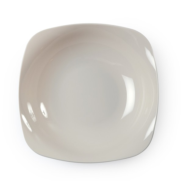 Fineline Settings Renaissance Bone Rounded Square China-Like 12 oz Bowl