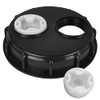 IBC Tote Lids Water Tank Caps IBC Tank Lids 6.5-Inch with 2" Plug Fine Thread for Schutz