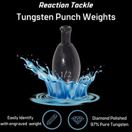 Reaction Tackle Tungsten Punch Weights Black 1-1/2 oz
