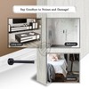 Door Stops, 6 Inch Long Door Stopper, Wall Mount, Black