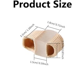 2 Pares Separadores de Dedos de Silicona Suave, Correctores de Juanetes y Dedos Superpuestos, Protector Antifricción para Mujeres y Hombres, Reutilizable y Lavable (L)