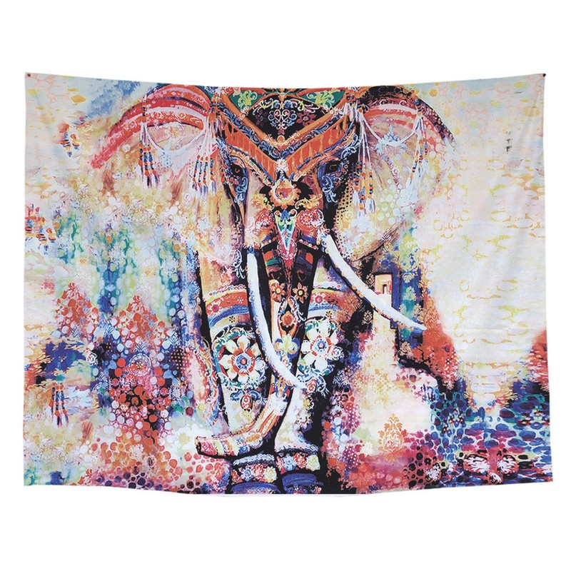 Elephant Style Hanging Mat Art Beach Towel Carpet Tapestry for