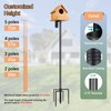 QURAS Smart Bird Feeder Pole with Squirrel Baffle for Proof,