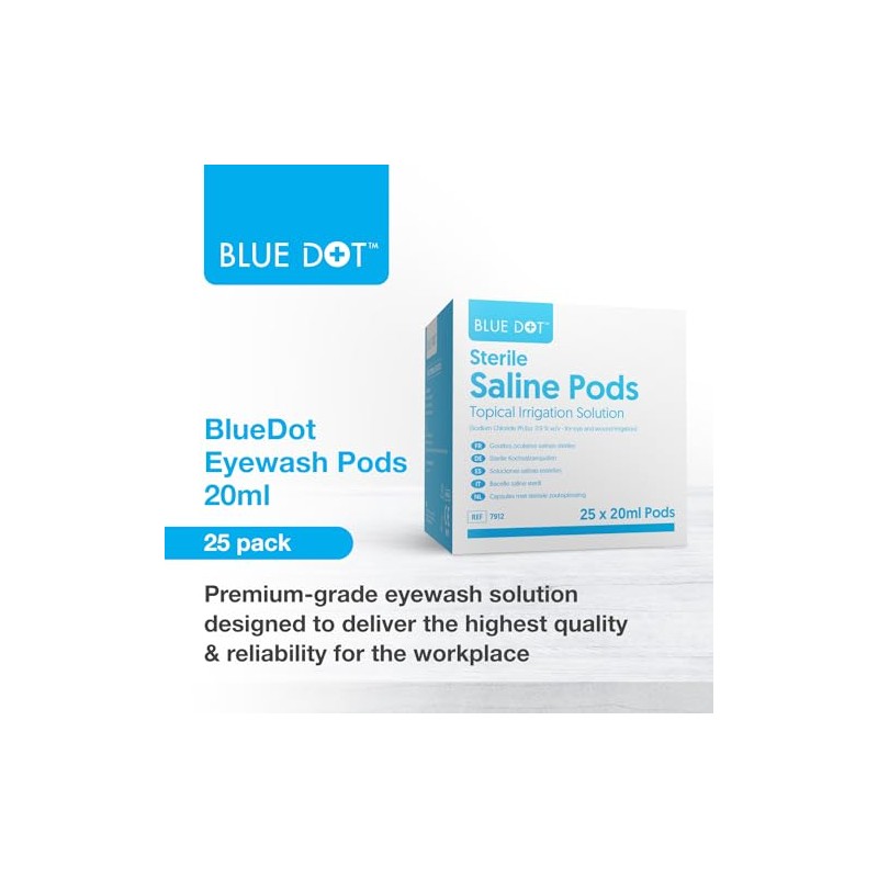 Blue Dot Blue Dot Eye Wash Pods, Pack of 25