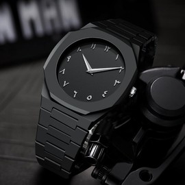 FANMIS Men's Anime-Inspired Fashion Sketch Wristwatch Minimalist Creative Wormhole Design Stylish and Durable Timepiece for Men's Sports Watch (E Balck Silver)