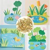 150Pcs Split Pins, 8x19mm Round Head Mini Brass Brads Paper