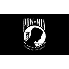 3x5 Foot (90x150 cm) Military Polyester Indoor/Outdoor Flag, Buy Three Or More Flags from Our 200+ Countries (mix & match) (POW/MIA)