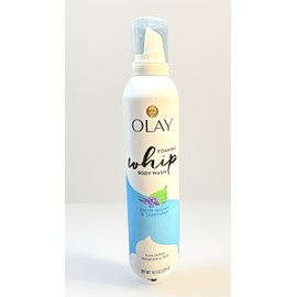 olay foaming whip body wash birch water & lavender 10.3oz scuff/dented bottle