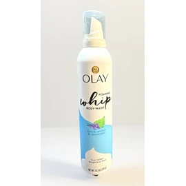 olay foaming whip body wash birch water & lavender 10.3oz scuff/dented bottle