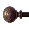 Hermosa 26-48 Inch Adjustable Curtain Rod Set, 5/8 Inch Diameter