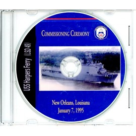 USS Harpers Ferry LSD 49 Commissioning Program 1995  Navy Plank Owners