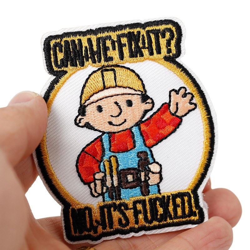 XMJY Funny Hook and Loop Patch - Can We Fix