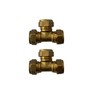 WRAS 15mm Compression Tee - Durable Brass Compression Tee Pipe