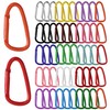 WTYONZEL 50Pcs Colorful Cute Carabiners Keychain Clip,D Spring Clip Aluminum