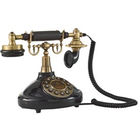 Vintage Audio Guest Book Wedding Phone,DIY Original Audio GuestBook,Polaroid Audio Messages GuestBook Phone for Wedding/Baby Shower/Retirement/Graduation/Birthday Party(Black)