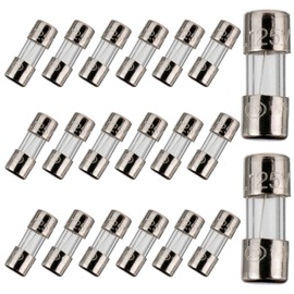 BOJACK Mini Fuse 3.6x10mm 5A 5amp 125V 0.14x0.39 Inch F5AL125V Fast-Blow Glass Fuses (Pack of 20)