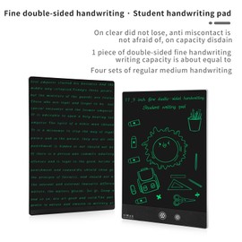 Amoretti Sonnet LCD Writing Tablet, 11.5in Double Display Erasable Reusable Electronic Drawing Pads, Electronic scratchpad for Kids and Adults Black