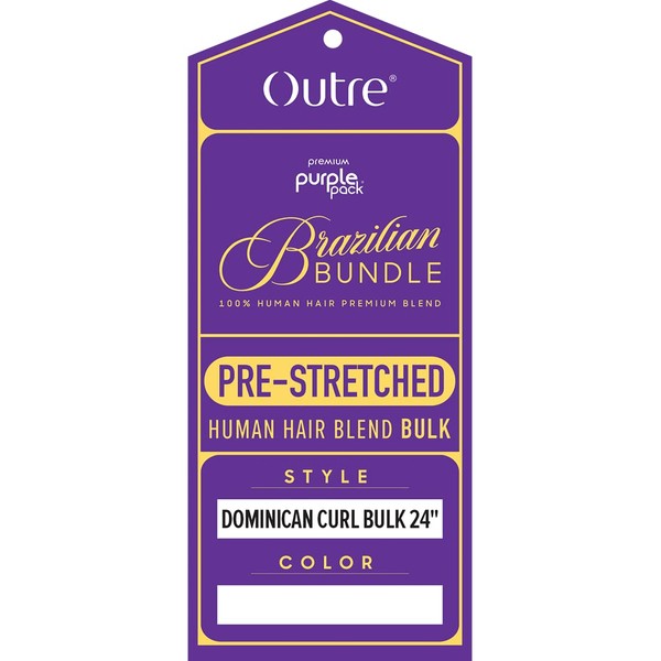 Outre Purple Pack Brazilian - Prestretched Dominican Curl Bulk 24"
